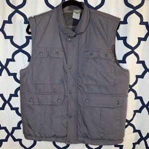 Weeds thick puffer vest with utility pockets vintage hunting fishing outdoors M